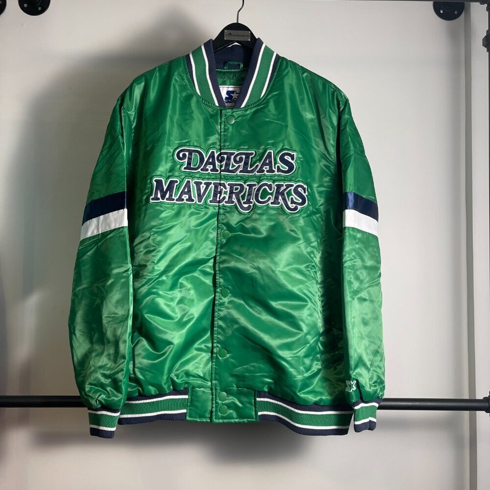 Starter Dallas Mavericks satin jacket size XL